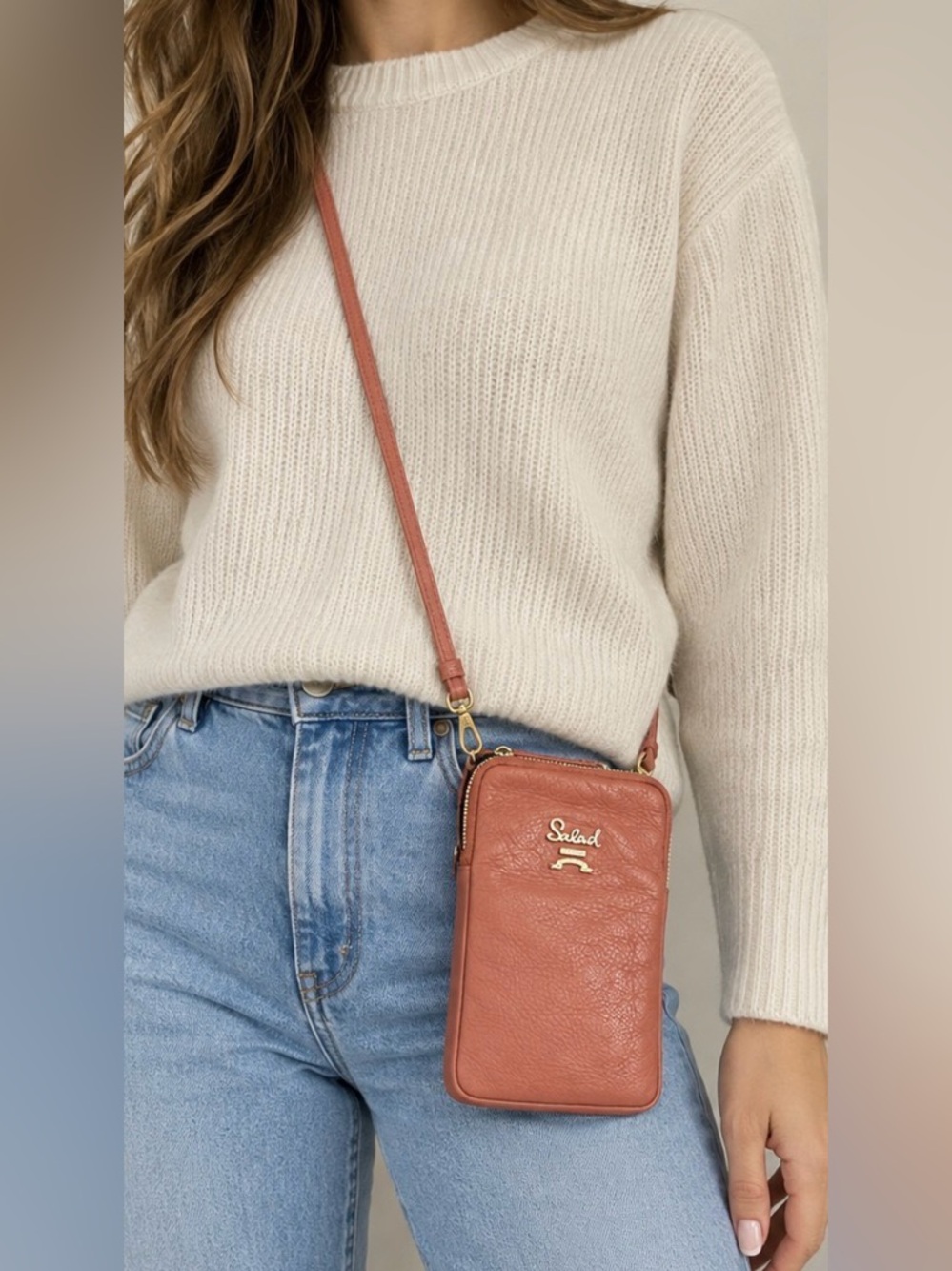Leather Mini Crossbody Bag Y2K